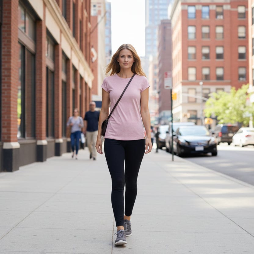 Chill Angel Breeze Rib Knit Tee