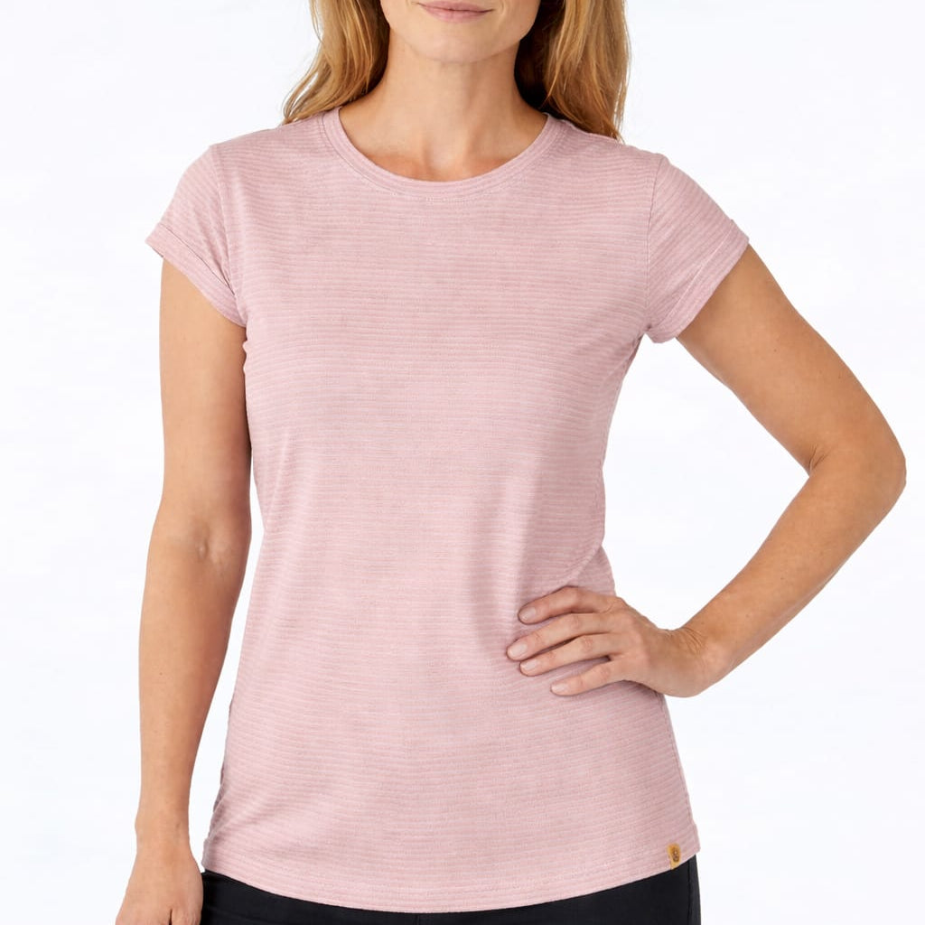 Chill Angel Breeze Rib Knit Tee