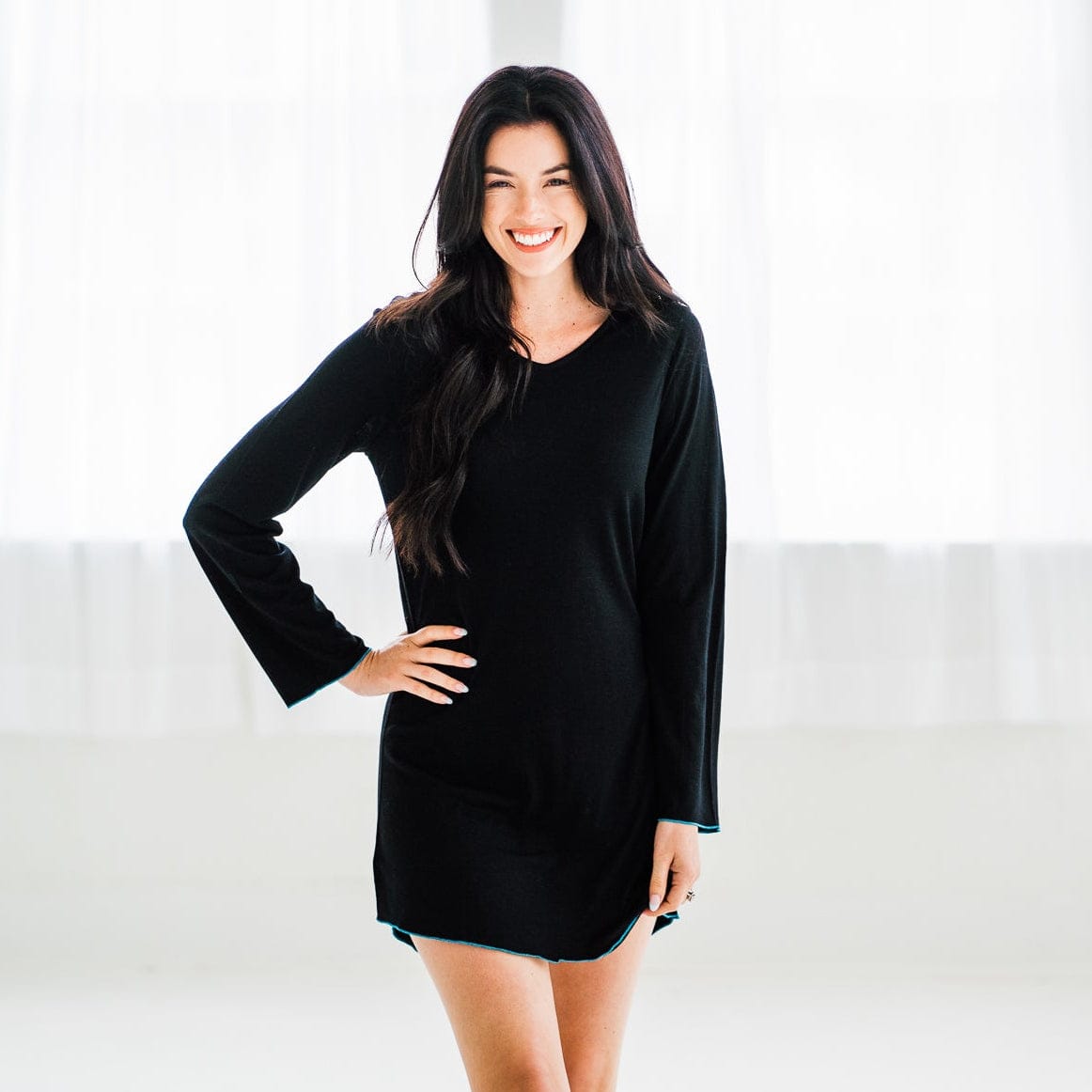 Chill Angel Dresses Black / S Maya Nightgown