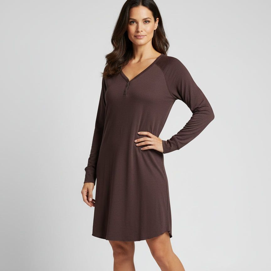 Chill Angel Dresses Espresso / XS Sleepover Nightshirt