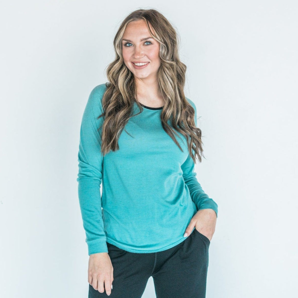 Chill Angel Tops Aurora Raglan Long Sleeve