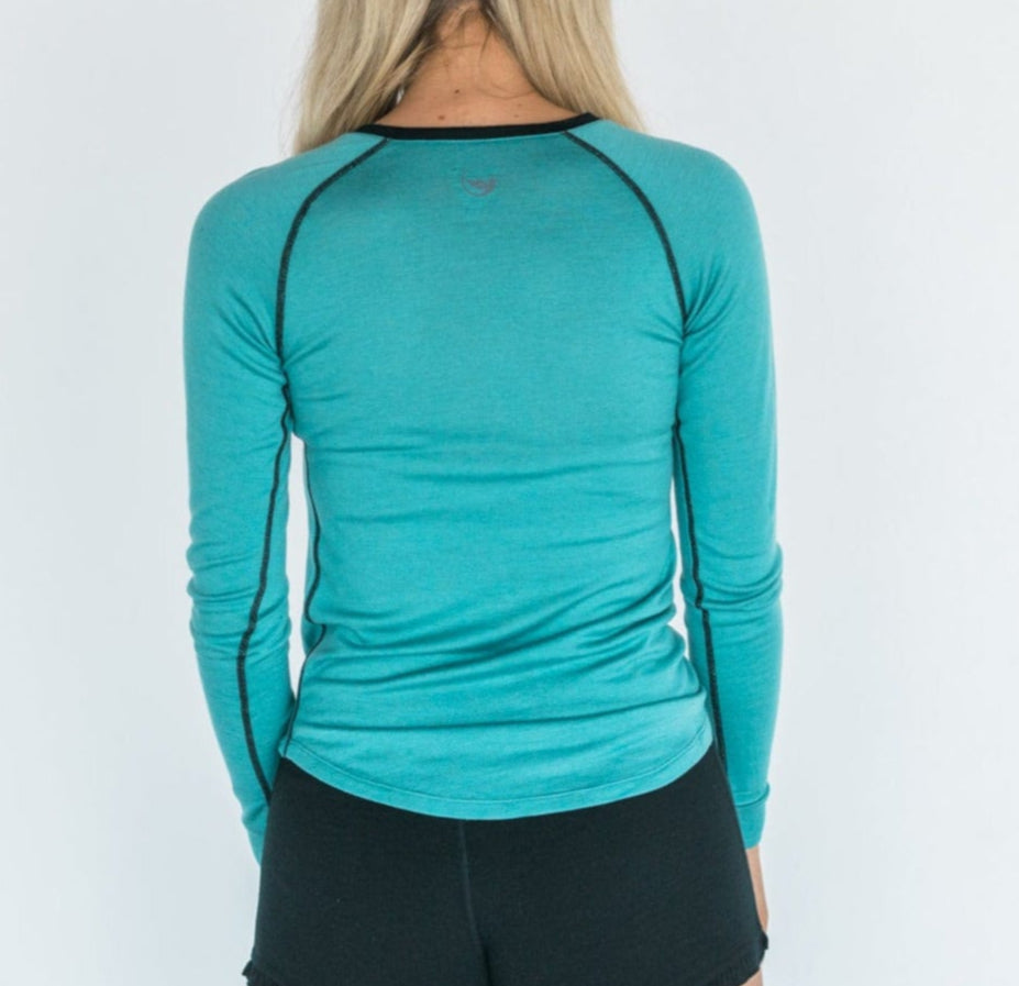 Chill Angel Tops Aurora Raglan Long Sleeve