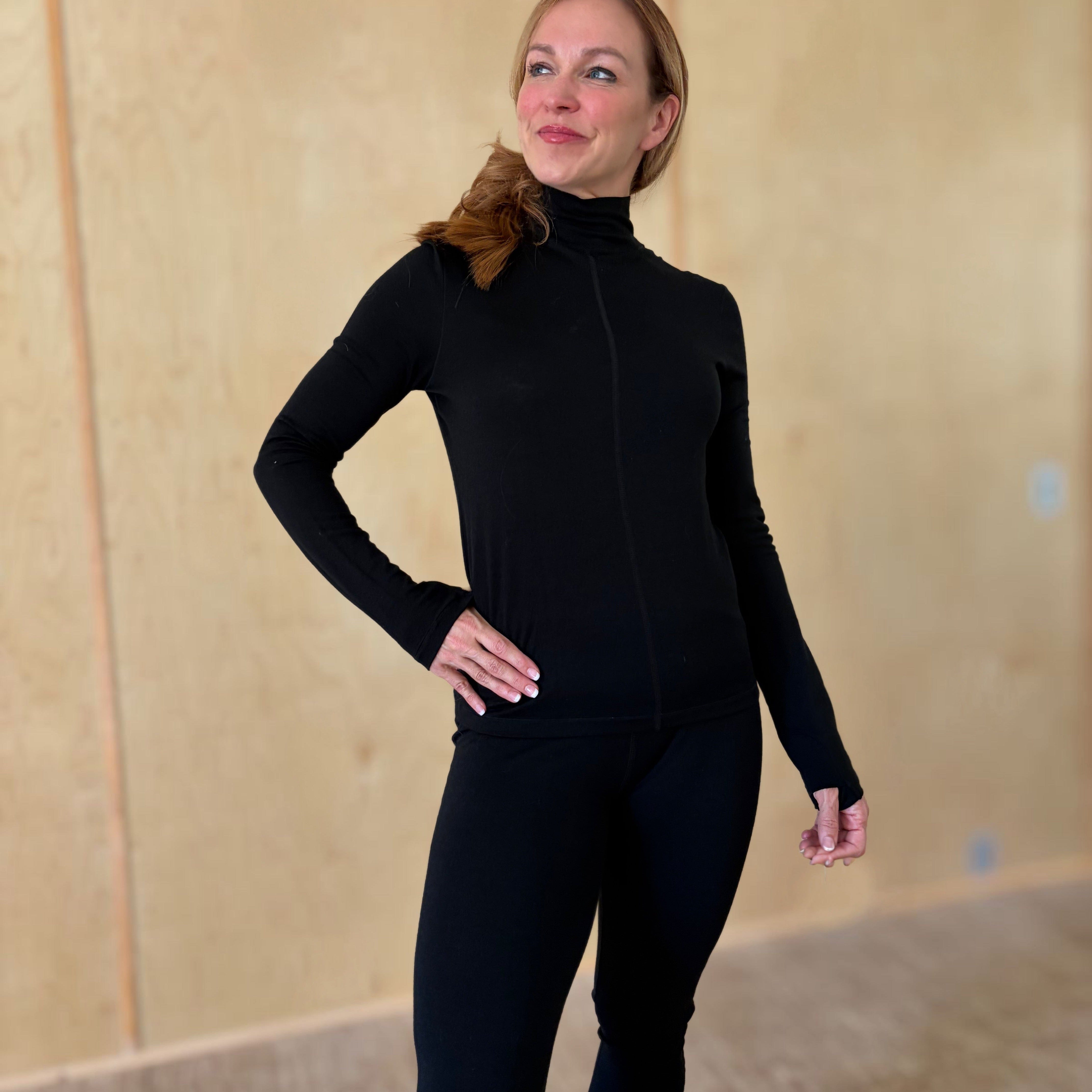Heidi Mock Neck Merino Wool | Long Sleeve | Women's Base Layer