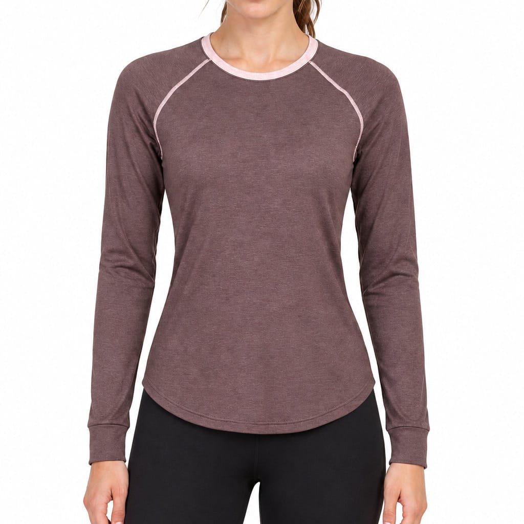 Chill Angel Tops Espresso/Latte / S Aurora Raglan Crew