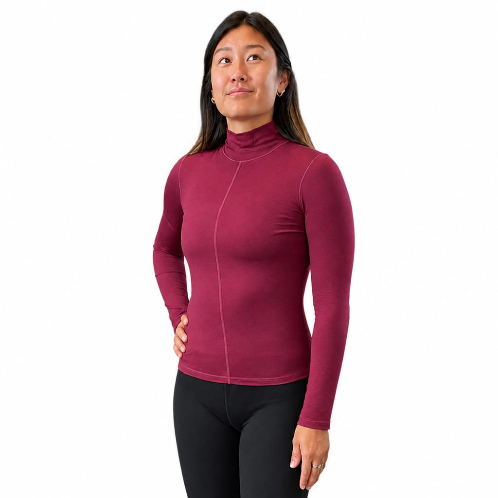 Chill Angel Tops Heidi Mock Neck