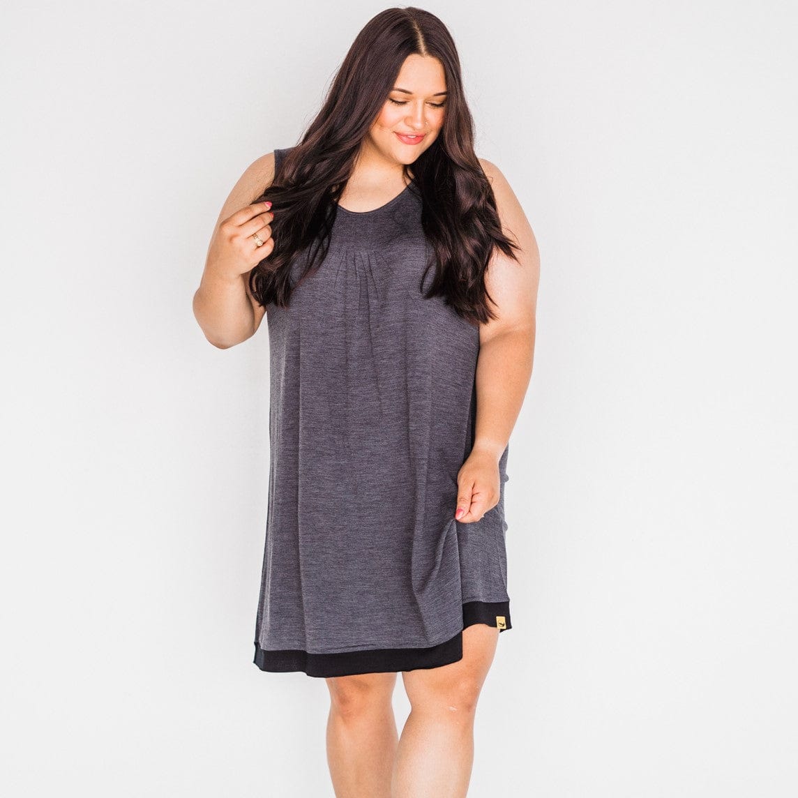 Chill Angel Dresses 1X / Grey Rhiannon Nighty