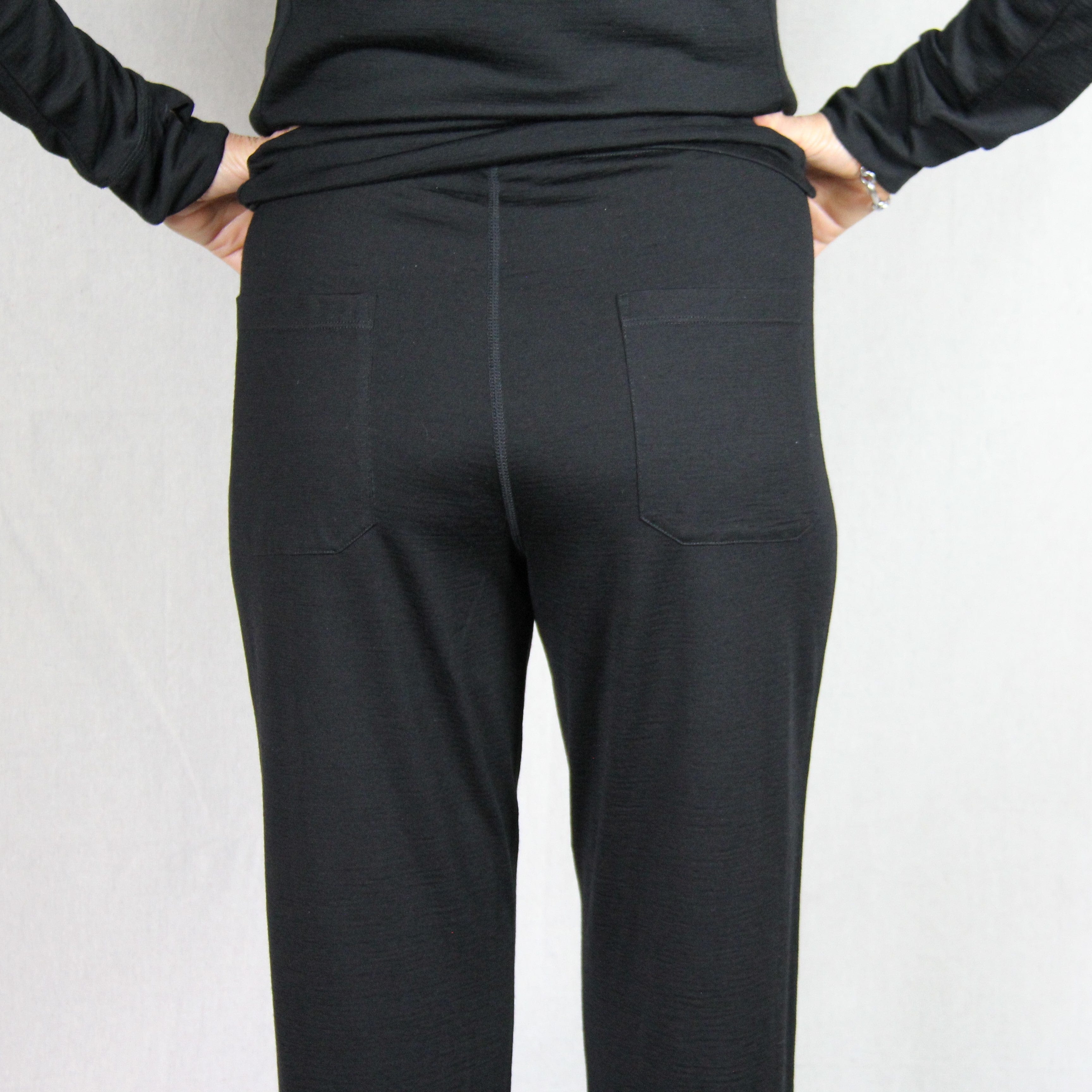 women's lounge pants, merino-silk-cashmere blend, relaxed fit