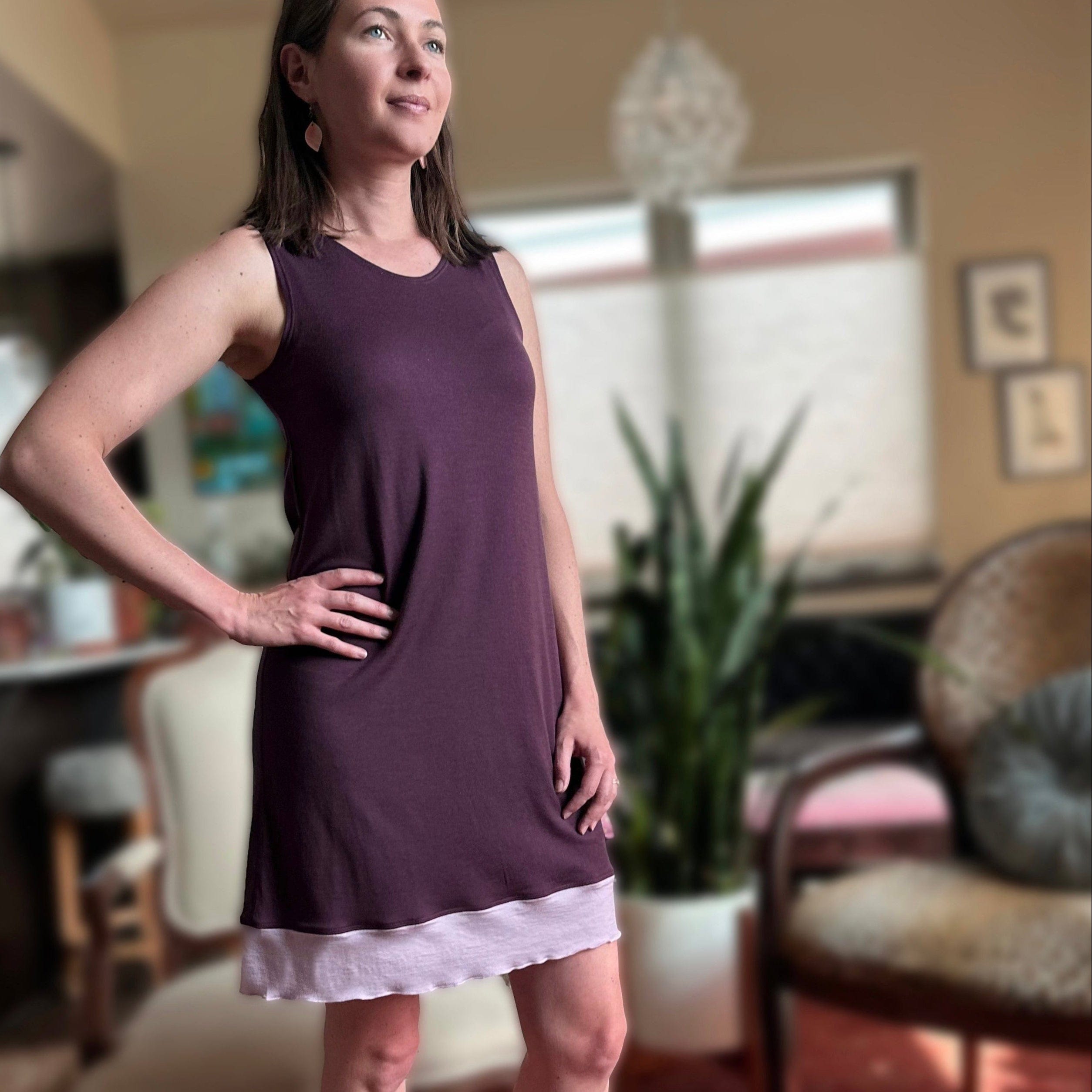 Chill Angel Dresses Burgundy / XS Stellar Tank Dress