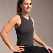 Chill Angel Tops Granite Mini Stripe / XS Rockstar Racer Back Tank