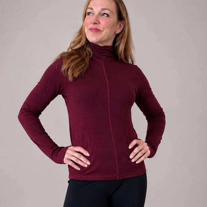 Chill Angel Tops Port / XS Heidi Mock Neck