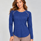 Chill Angel Tops Twilight/Latte / XS Aurora Raglan Crew