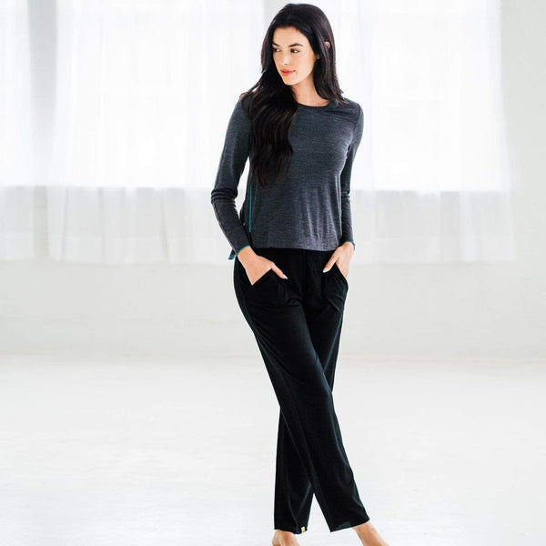 Sadira Merino Wool Lounge Pant | Women's Relaxed Fit with Pockets